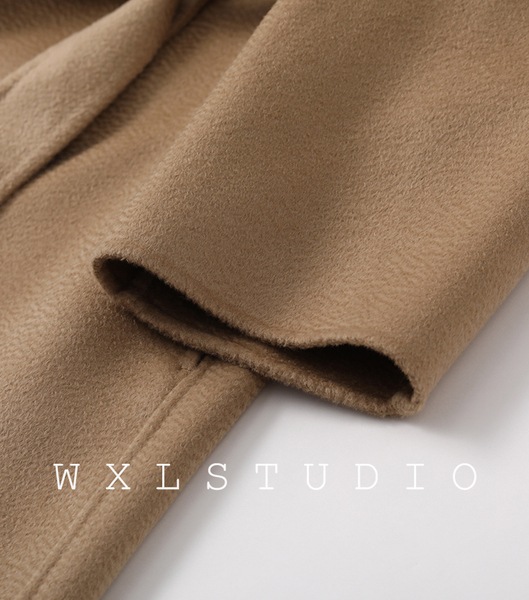 THE R*W 同じスタイルのカスタマイズカラー/カシミア & キャメルヘア & マルベリー シルク & ハイカウント ウール コート