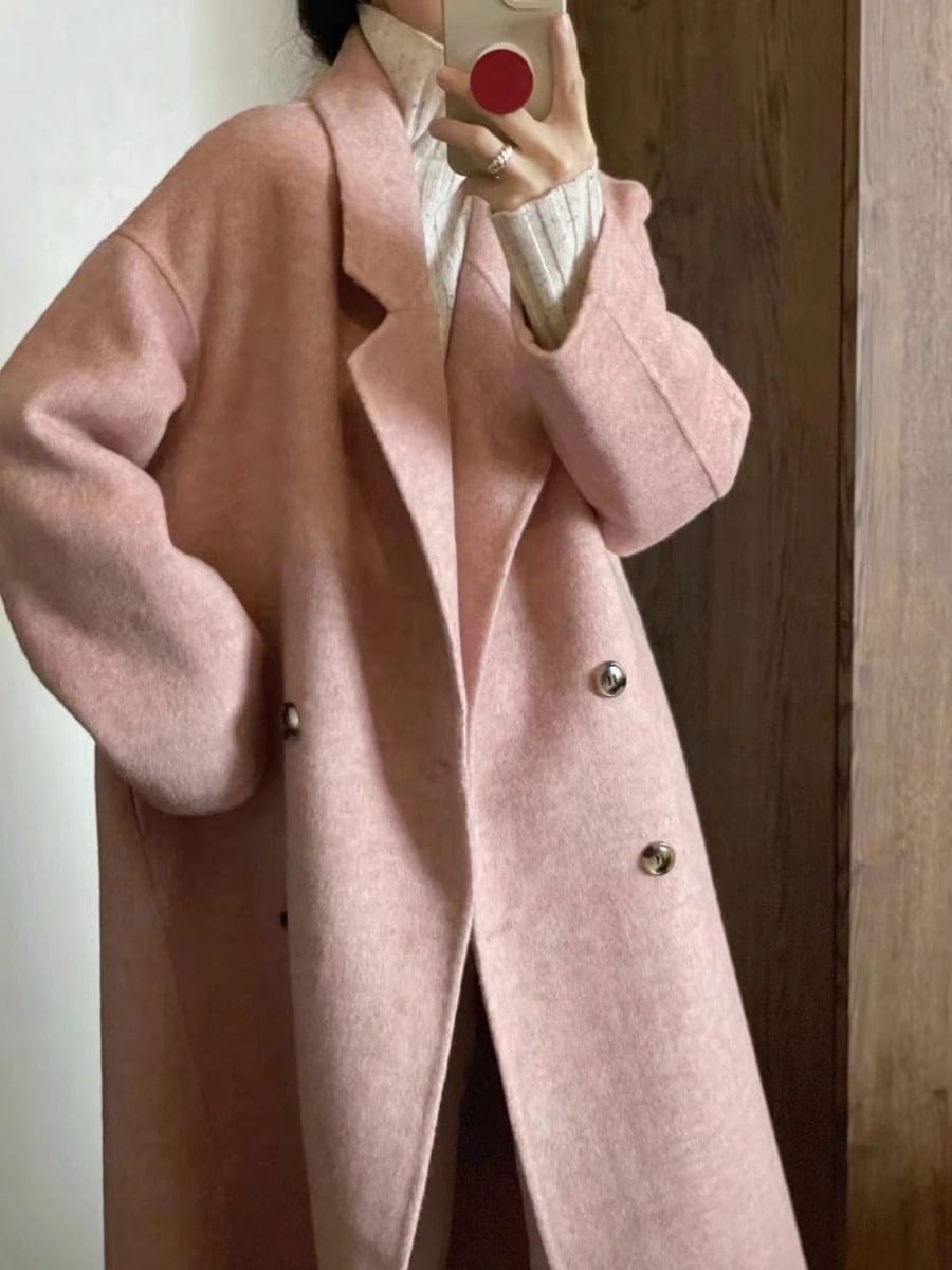 【新品未使用】PESERICO ペゼリコ カシミア混ウールチェスターコートL チェスターコート メンズ ロングコート ビジネス カシミヤ混