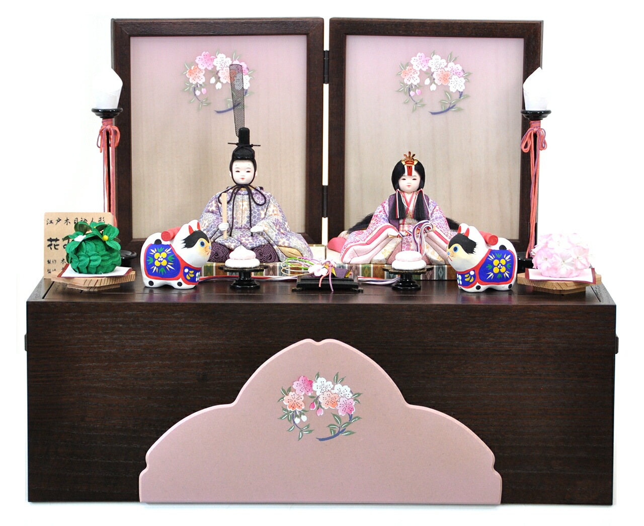 雛人形 ひな人形 お雛様 おひなさま コンパクト ミニ 初節句 かわいい ひなまつり 雛祭り 送料無料 一秀 木目込 収納 二人 2人 小さい 2025年 新作 秀光 限定品 買得 お得 人気 P84