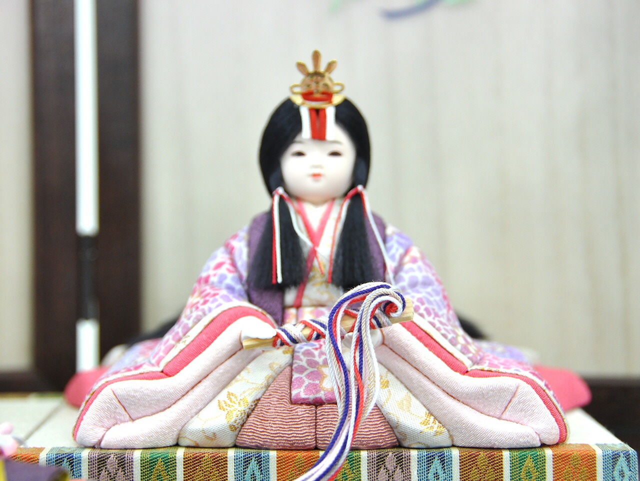 雛人形 ひな人形 お雛様 おひなさま コンパクト ミニ 初節句 かわいい ひなまつり 雛祭り 送料無料 一秀 木目込 収納 二人 2人 小さい 2025年 新作 秀光 限定品 買得 お得 人気 P84