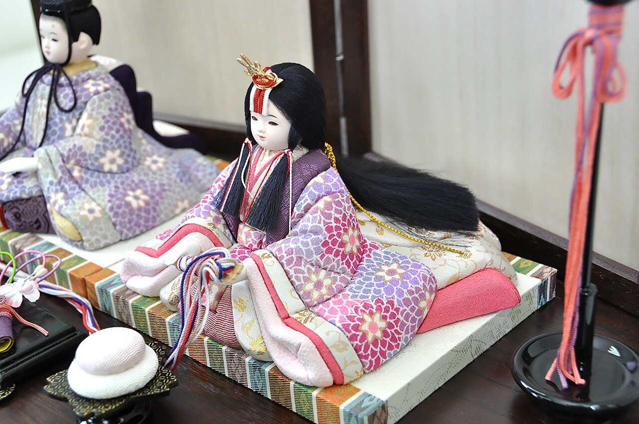 雛人形 ひな人形 お雛様 おひなさま コンパクト ミニ 初節句 かわいい ひなまつり 雛祭り 送料無料 一秀 木目込 収納 二人 2人 小さい 2025年 新作 秀光 限定品 買得 お得 人気 P84