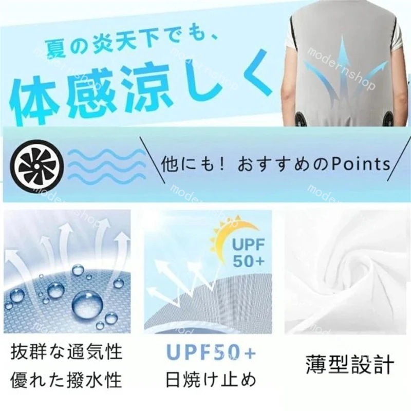 【即納】Q10最安値！男女兼用 涼しい 熱中症対策 作業ジャケット ワークウェア 夏用 3D循環送風 バッテリー付き 熱中症対策 ファン付き エアコン服 セット空調ウェア 半袖 空調ベスト 空調作業服