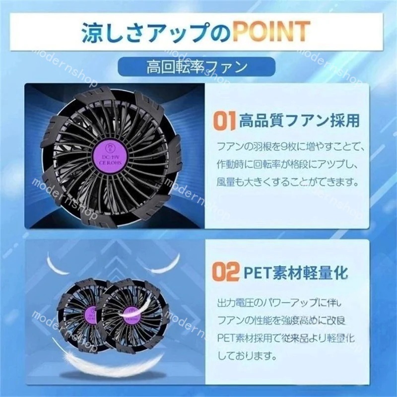 【即納】Q10最安値！男女兼用 涼しい 熱中症対策 作業ジャケット ワークウェア 夏用 3D循環送風 バッテリー付き 熱中症対策 ファン付き エアコン服 セット空調ウェア 半袖 空調ベスト 空調作業服