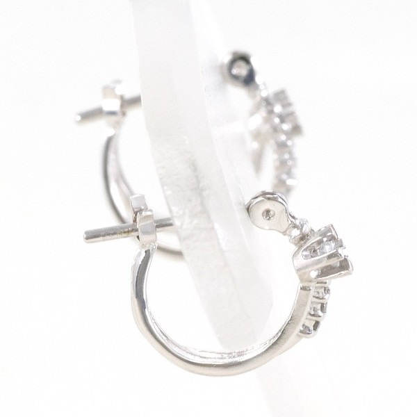 K10 10金 WG ホワイトゴールド ピアス ダイヤ 0.05 ×2 ジュエリー