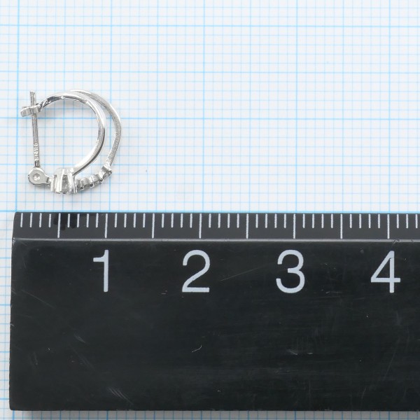 K10 10金 WG ホワイトゴールド ピアス ダイヤ 0.05 ×2 ジュエリー