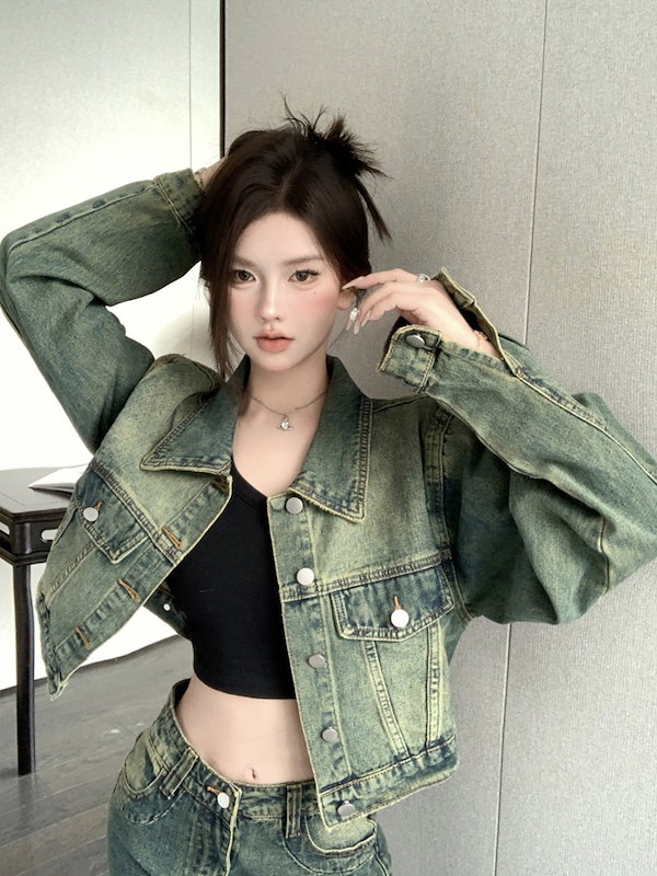 Qoo10] 上下セット デニムジャケット ジージャン