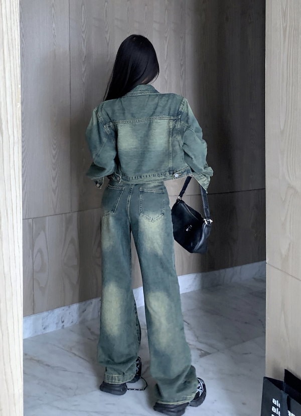 Qoo10] 上下セット デニムジャケット ジージャン