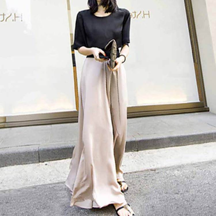 【挑战最安值】ワイドパンツ レディース スカーチョ シフォン ワイドパンツ フレアパンツ ガウチョパンツ マキシ丈 ロング ワイド 楽ちん
