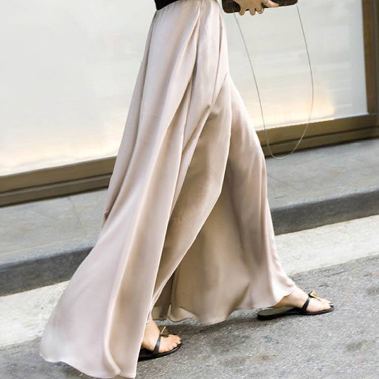 【挑战最安值】ワイドパンツ レディース スカーチョ シフォン ワイドパンツ フレアパンツ ガウチョパンツ マキシ丈 ロング ワイド 楽ちん