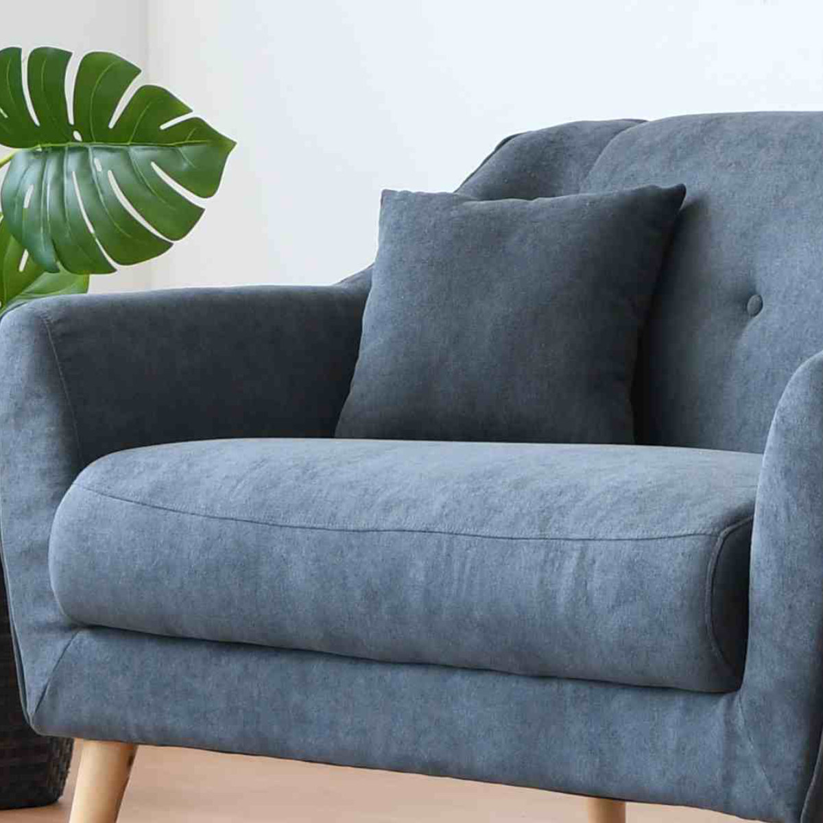 ソファ 2人掛け 幅132cm フィール ベロア調 ソファー 脚取り外し フロアソファ ロータイプ コンパクト 完成品 高級感 シンプル 北欧風 おしゃれ ベージュ グレー