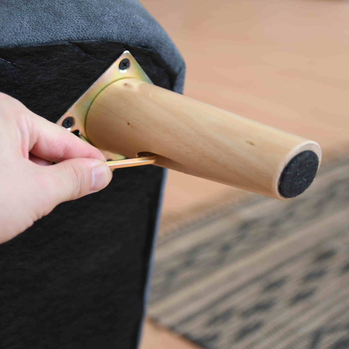 ソファ 2人掛け 幅132cm フィール ベロア調 ソファー 脚取り外し フロアソファ ロータイプ コンパクト 完成品 高級感 シンプル 北欧風 おしゃれ ベージュ グレー