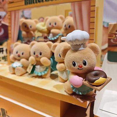 ButterBear バターベア ぬいぐるみ キーリング3点セット BOX 新作】タイ butterbear バターベア ぬいぐるみ キーリング ぞう