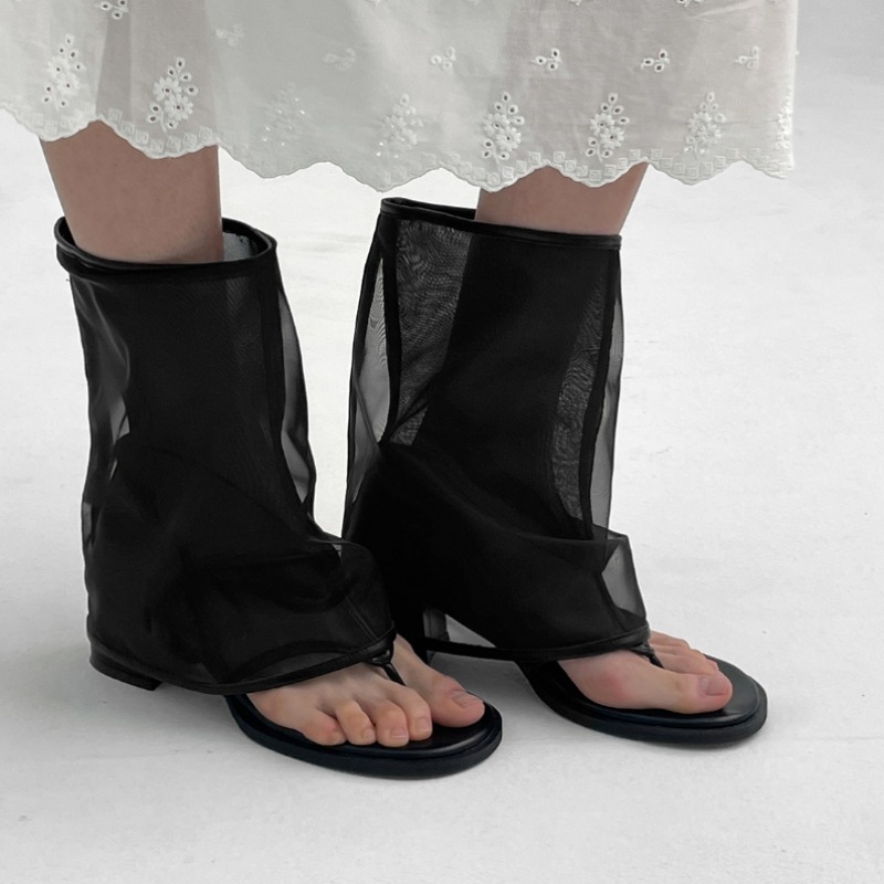 ブラックアップ ホカム メッシュ チョリ ミドルブーツ ブラックアップ ホカム メッシュ チョリ ミドルブーツ