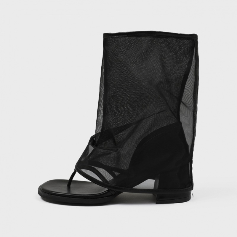 ブラックアップ ホカム メッシュ チョリ ミドルブーツ ブラックアップ ホカム メッシュ チョリ ミドルブーツ