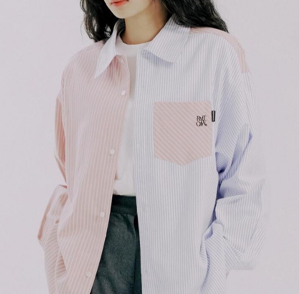 ROMANTIC CROWN】 MIX COLOR STRIPE SHIRT シャツ・ブラウス