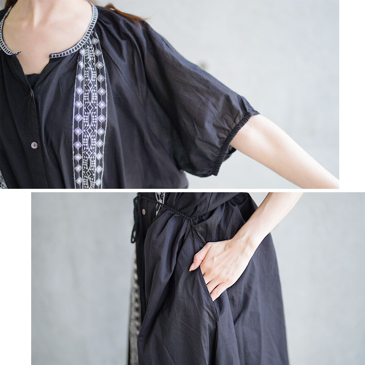 大きいサイズ レディース ワンピース リボン紐付きエスニック風シャツワンピース ワンピ シャツワンピース ロング マキシ キーネック 半袖 エスニック柄 刺繍 リボン紐 ベルト ボタン 羽織り 綿 薄 大きいサイズ レディース ワンピース リボン紐付きエスニック風シャツワンピース ワンピ シャツワンピース ロング マキシ キーネック 半袖 エスニック柄 刺繍 リボン紐 ベルト ボタン 羽織り 綿 薄