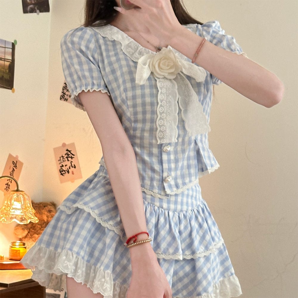 セットアップ レディース アカデミア風清新先痩せ見え制服小柄オールインワンスカート