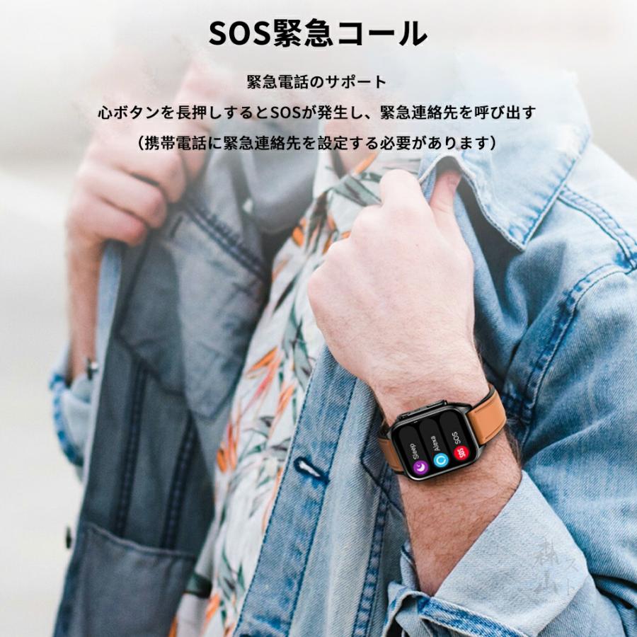 スマートウォッチ 即納 心電図PPG+ECG 血糖値 通話機能 血圧測定 モニタリング 体温 血中酸素 心拍数 着信通知 1.96インチ 大画面 日本語 日本製 IP67防水 2024 新品