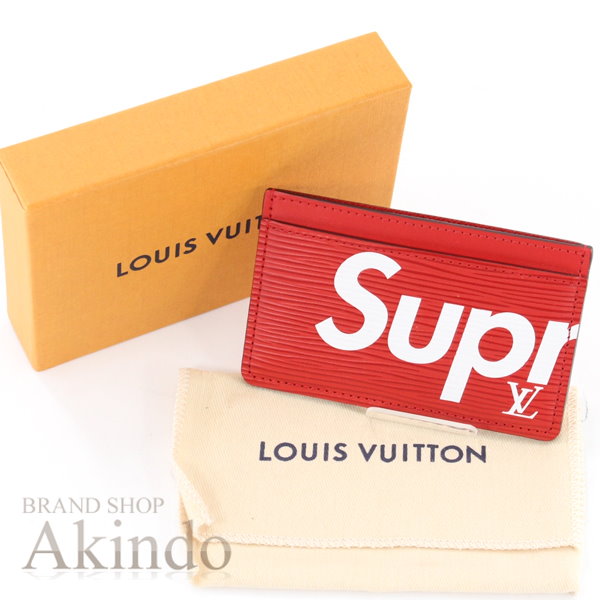 Qoo10] Louis Vuitton カードケース エピ 赤 ポルトカルトサー