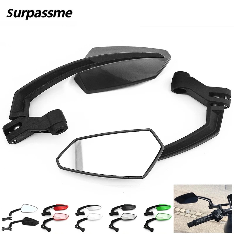 モーターサイクルバックミラー 360 調整可能なモーターサイクルバックミラー 8mm 10mm Carbon Fiber モーターサイクルバックミラー 360 調整可能なモーターサイクルバックミラー 8mm 10mm Carbon Fiber