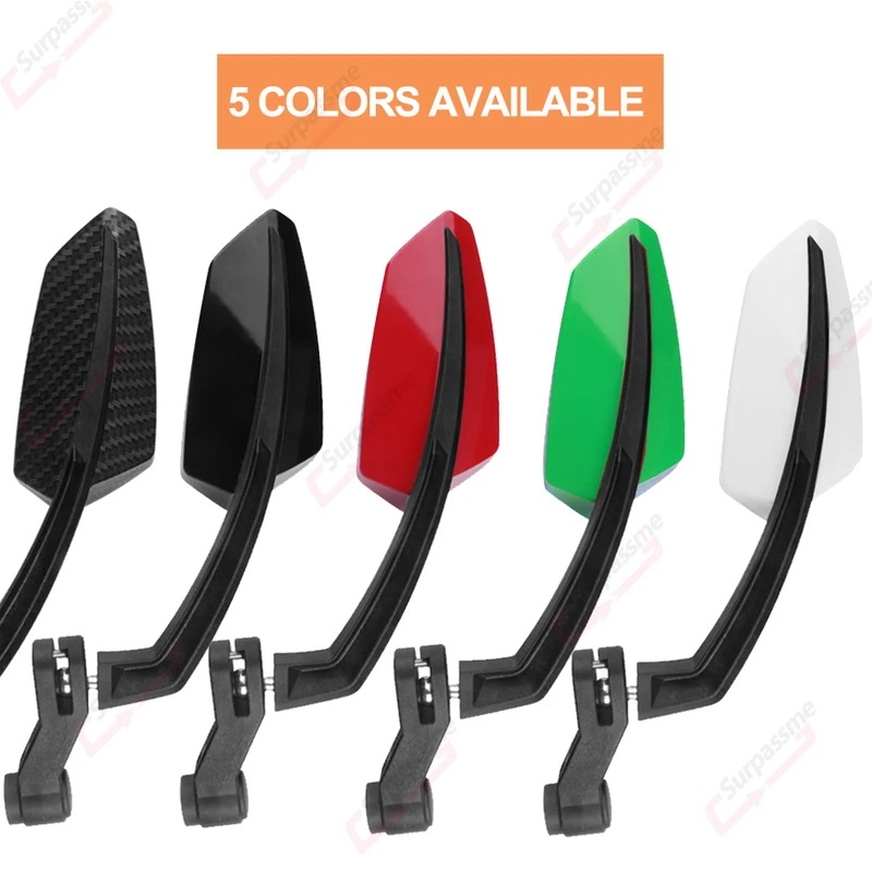 モーターサイクルバックミラー 360 調整可能なモーターサイクルバックミラー 8mm 10mm Carbon Fiber モーターサイクルバックミラー 360 調整可能なモーターサイクルバックミラー 8mm 10mm Carbon Fiber