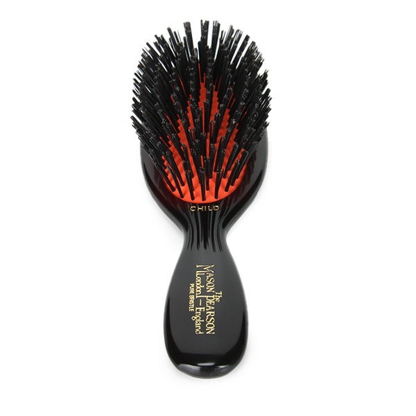 チャイルドブリッスル ダークルビー 猪毛ブラシ CB4 Plastic Backed 丈夫 くし