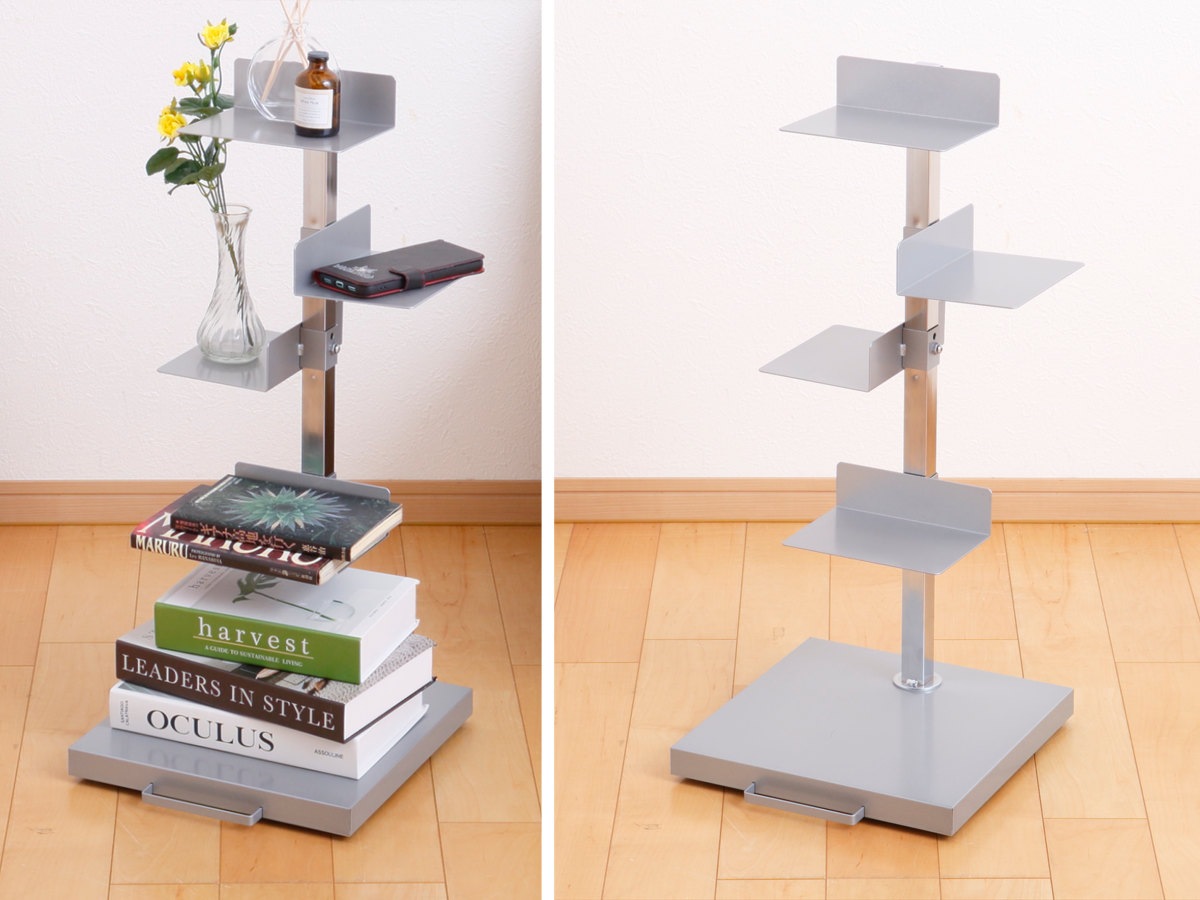 ブックタワー ロータイプ 5段 高さ67.5cm 日本製 Tsum Dockブックタワー 本棚 ラック シェルフ 積ん読タワー 収納 コミックラック 棚 ブックラック 五段 国産 キャスター付