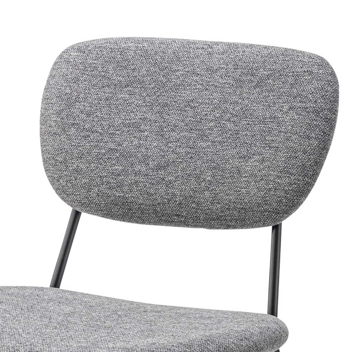 ダイニングチェア 同色2脚セット 座面高46cm 食卓 ダイニング 椅子 いす イス 食卓椅子 チェアー スチール セット ファブリック 布製 肘なし シンプル