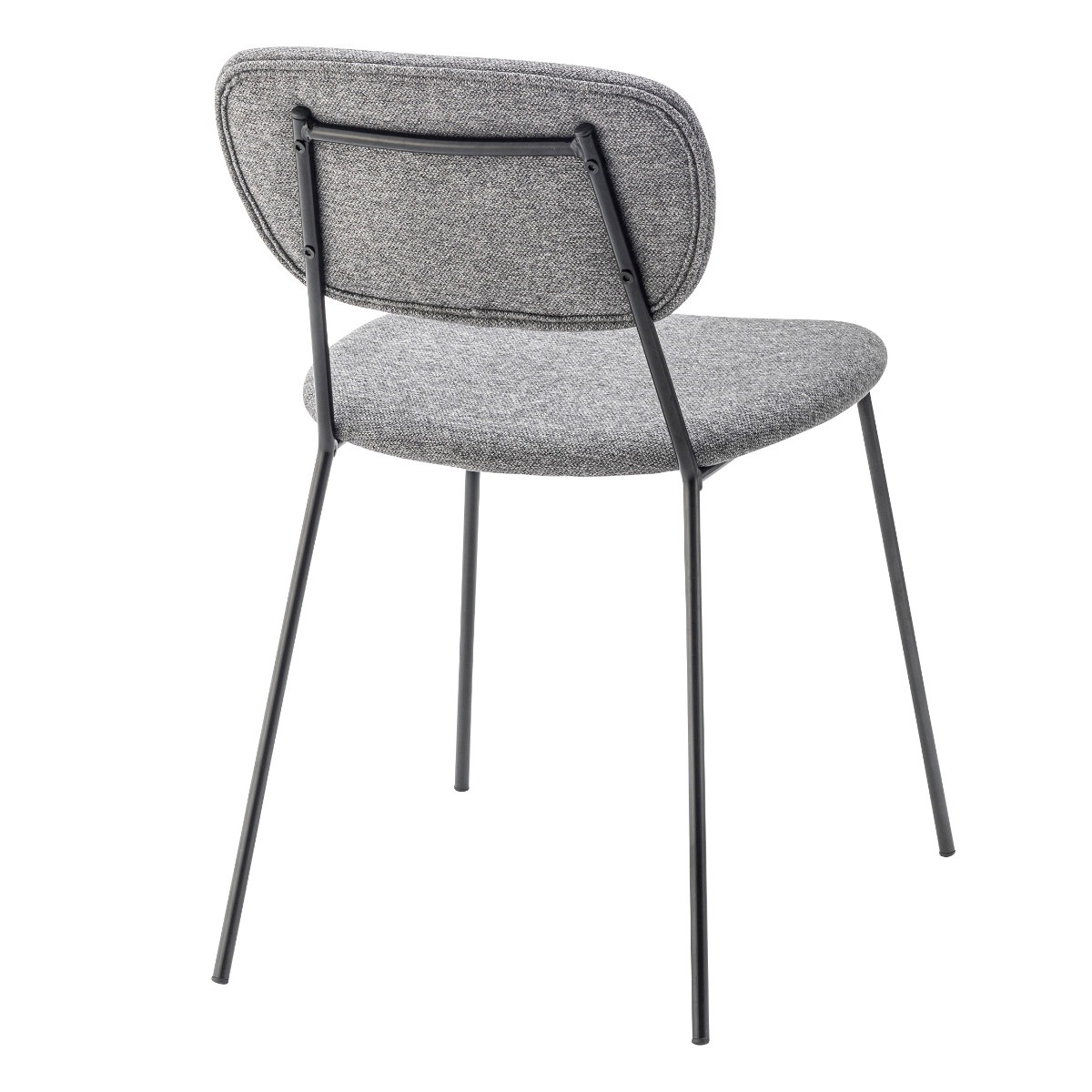 ダイニングチェア 同色2脚セット 座面高46cm 食卓 ダイニング 椅子 いす イス 食卓椅子 チェアー スチール セット ファブリック 布製 肘なし シンプル