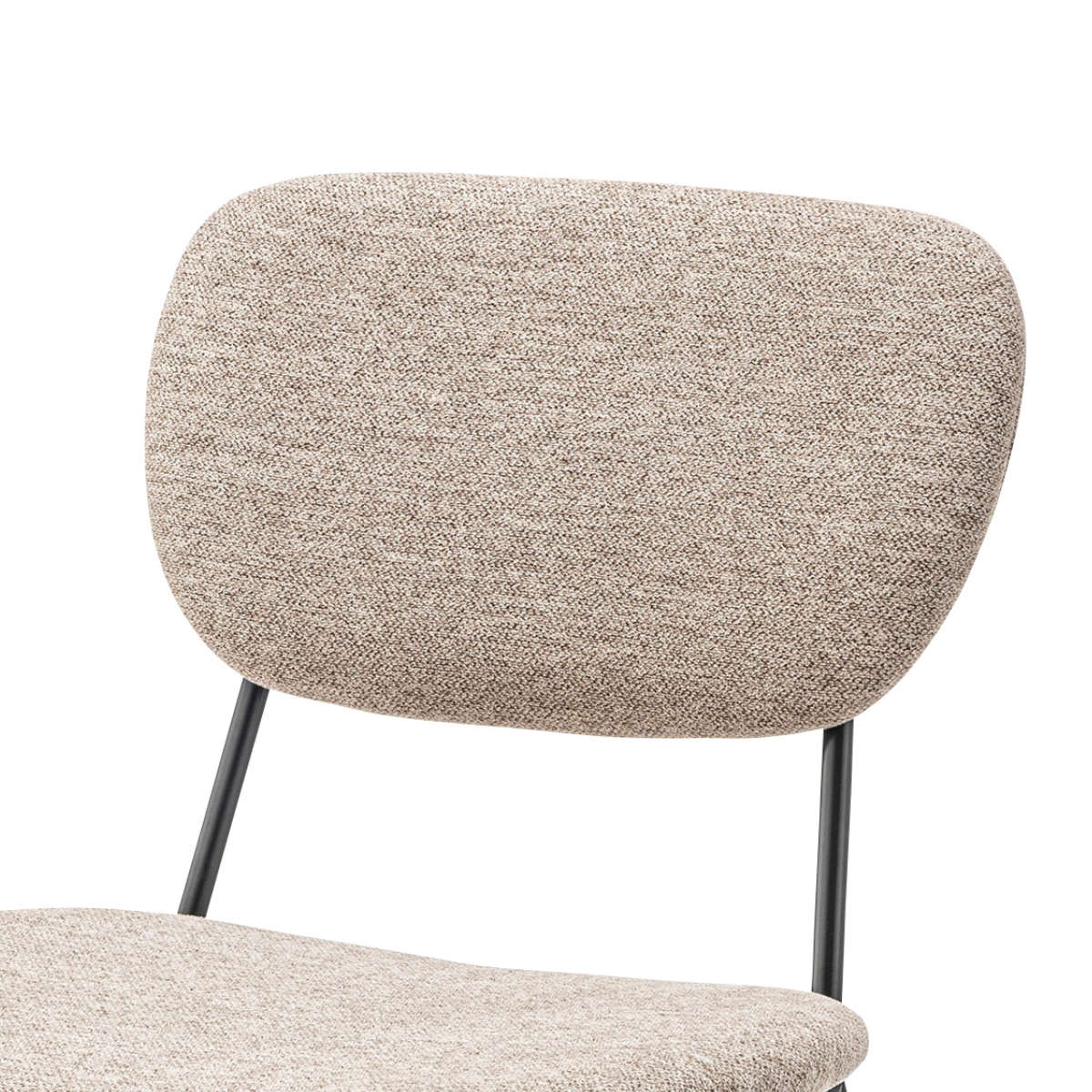 ダイニングチェア 同色2脚セット 座面高46cm 食卓 ダイニング 椅子 いす イス 食卓椅子 チェアー スチール セット ファブリック 布製 肘なし シンプル