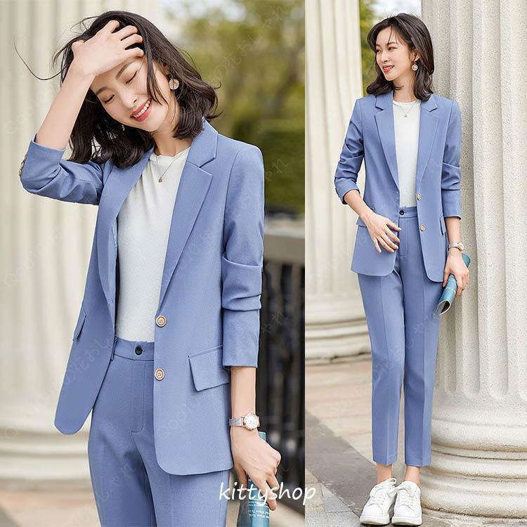 パンツスーツ レディース 黒 ピンク ブルー スーツ ブラック フォーマル 通勤 OL オフィススーツ カジュアルスーツ 20代 30代 40代 カラースーツ 春 秋 無地-58 パンツスーツ レディース 黒 ピンク ブルー スーツ ブラック フォーマル 通勤 OL オフィススーツ カジュアルスーツ 20代 30代 40代 カラースーツ 春 秋 無地-58