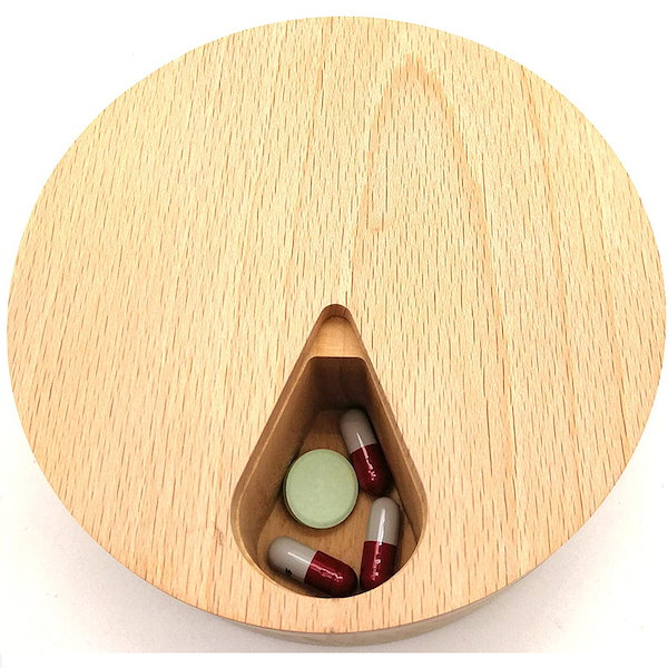 Qoo10] 木製 ピルケース 薬ケース サプリケース