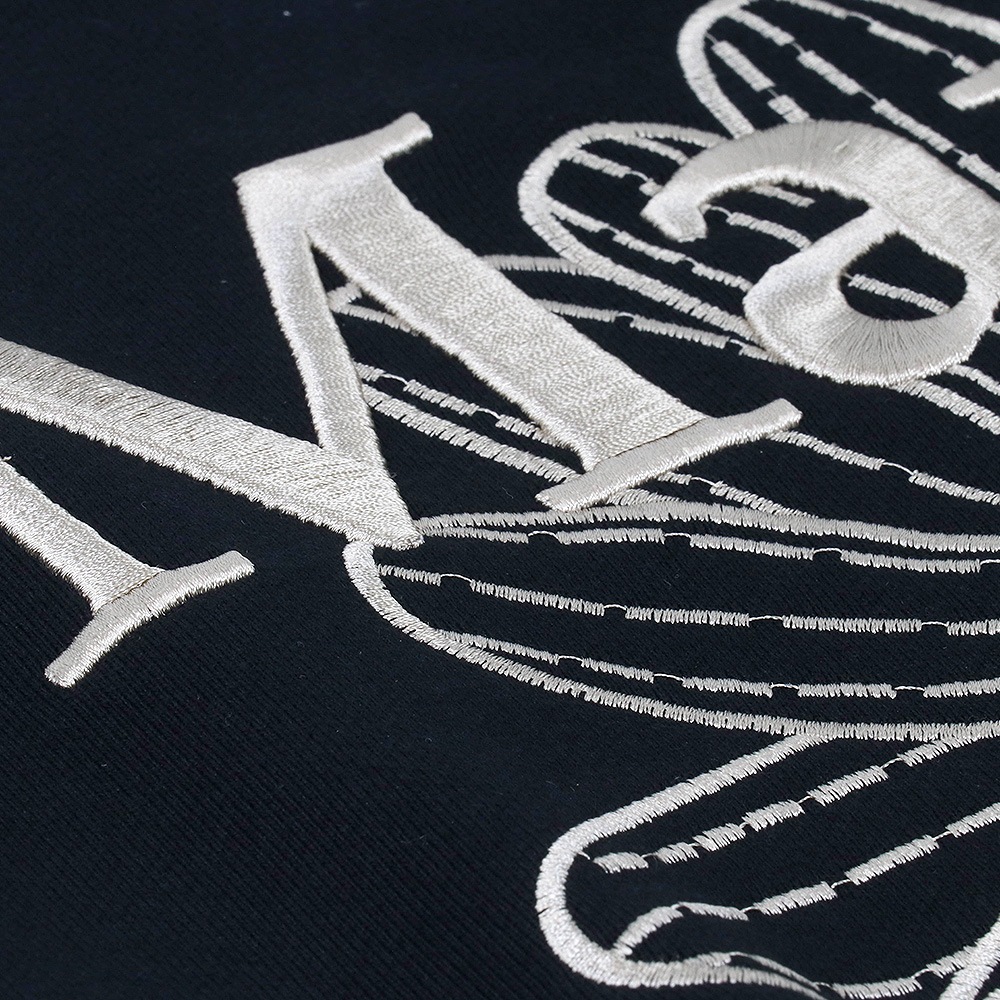 SWEATSHIRT FLOWERMARDI NEEDLEWORK BLACK BEIGE 長袖 レディース 韓国 ファッション アパレル 刺繍 ロゴ