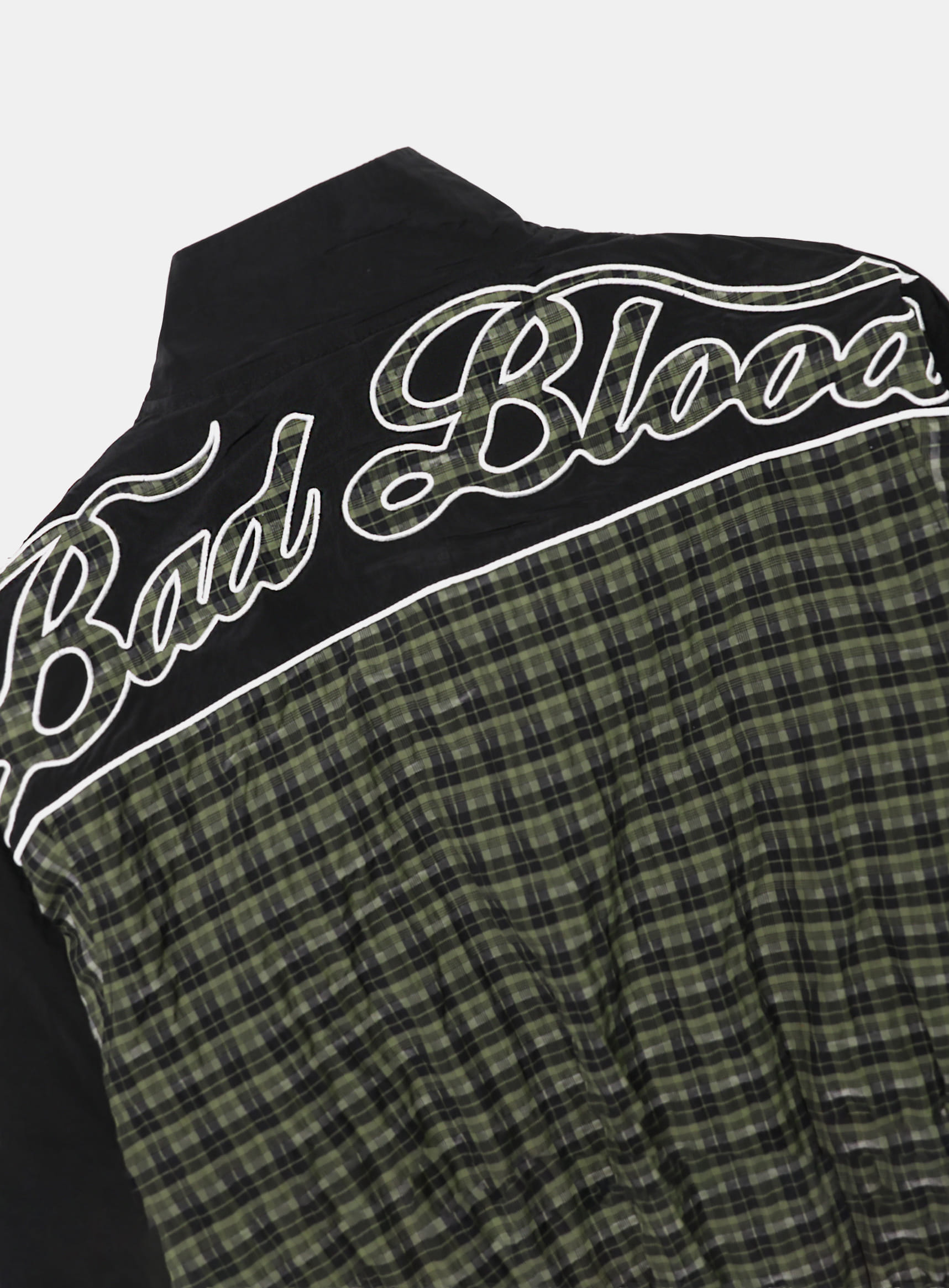 【BADBLOOD】 CONTRAST CHECK TRACK JACKET : GREEN