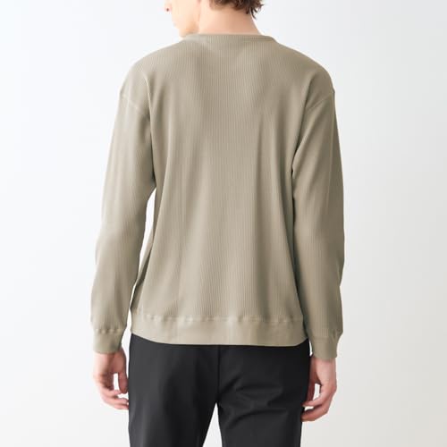 [ボディワイルド] スタンダード クル－ネックロングスリ－ブ メンズ ホワイトベージュ