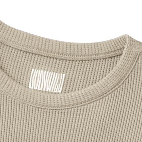 [ボディワイルド] スタンダード クル－ネックロングスリ－ブ メンズ ホワイトベージュ