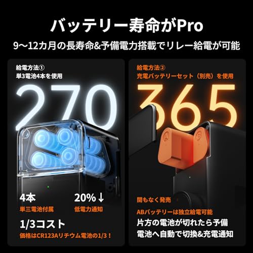 SwitchBot スマートロック プロ 指紋認証パッド 暗証番号 - スイッチボット 鍵 スマートキー オートロック ドアロック 玄関 スマートホーム Alexa Google Home Siriに