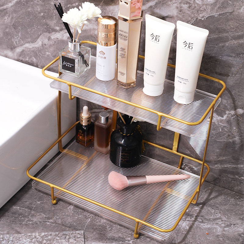 お風呂 洗面台 ゴールド 軽い シンプル アクリル 収納ラック ファッション デスクトップ 二重 化粧品 収納ボックス お風呂 洗面台 ゴールド 軽い シンプル アクリル 収納ラック ファッション デスクトップ 二重 化粧品 収納ボックス