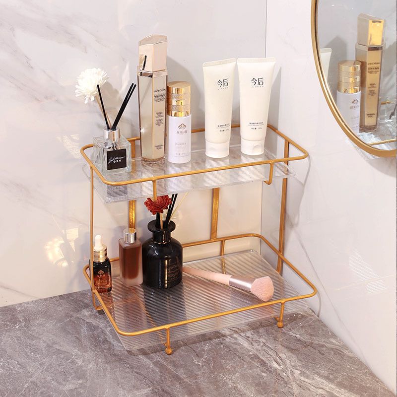 お風呂 洗面台 ゴールド 軽い シンプル アクリル 収納ラック ファッション デスクトップ 二重 化粧品 収納ボックス お風呂 洗面台 ゴールド 軽い シンプル アクリル 収納ラック ファッション デスクトップ 二重 化粧品 収納ボックス