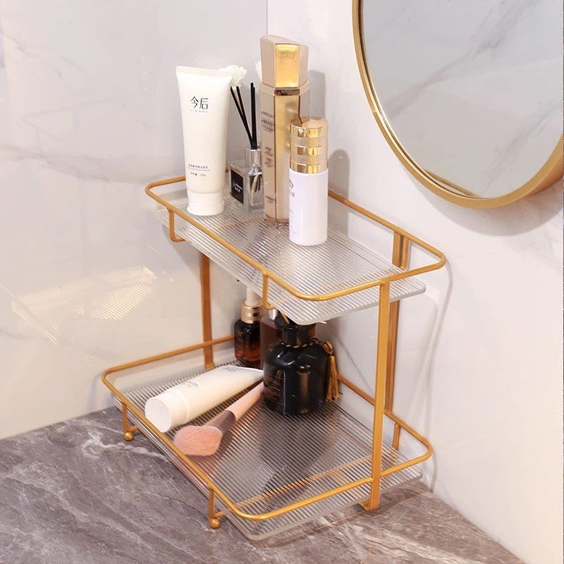お風呂 洗面台 ゴールド 軽い シンプル アクリル 収納ラック ファッション デスクトップ 二重 化粧品 収納ボックス お風呂 洗面台 ゴールド 軽い シンプル アクリル 収納ラック ファッション デスクトップ 二重 化粧品 収納ボックス