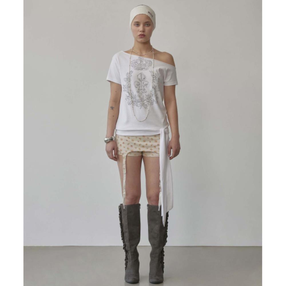 スカルプター Cottage Garter Belt Skort Raw SC25S439IV スカルプター Cottage Garter Belt Skort Raw SC25S439IV