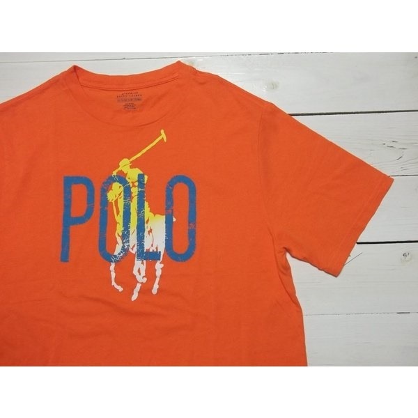 ボーイズサイズ 半袖 プリント Tシャツ オレンジ boys PR2-091 ボーイズサイズ 半袖 プリント Tシャツ オレンジ boys PR2-091