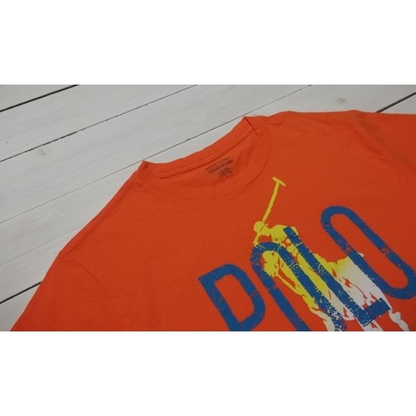 ボーイズサイズ 半袖 プリント Tシャツ オレンジ boys PR2-091 ボーイズサイズ 半袖 プリント Tシャツ オレンジ boys PR2-091