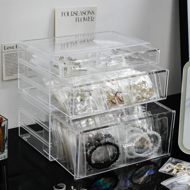 透明アクセサリー箱ブレスレットネックレス蓋付き引き出しアクセサリー箱指輪ピアス抗酸化多格密封収納袋 透明アクセサリー箱ブレスレットネックレス蓋付き引き出しアクセサリー箱指輪ピアス抗酸化多格密封収納袋