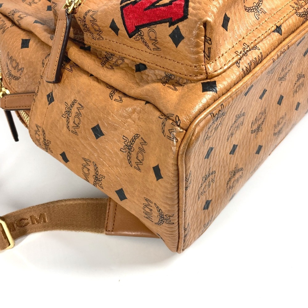 リュックサック MMK9AMB01CO001 シャーク スターク バックパック BAPE エイプ コラボ カバン レザー ブラウン