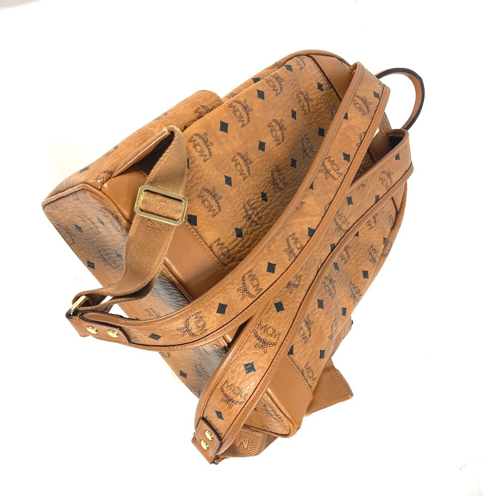 リュックサック MMK9AMB01CO001 シャーク スターク バックパック BAPE エイプ コラボ カバン レザー ブラウン