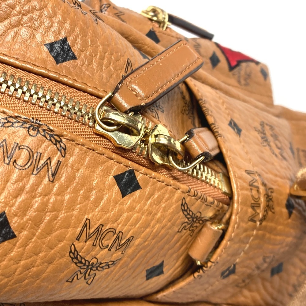 リュックサック MMK9AMB01CO001 シャーク スターク バックパック BAPE エイプ コラボ カバン レザー ブラウン