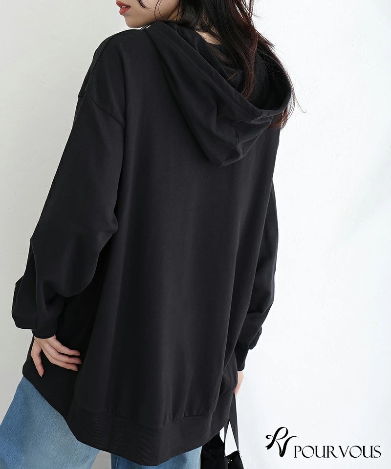 デイリー 着やせ 着回し ブラック 10代 杢グレー スリット ポケット 20代 40代 ミニ裏毛 フード 大人 綿 ライトカーキ オーバーサイズ ゆったり 30代 韓国 ポリウレタン デート 春 お