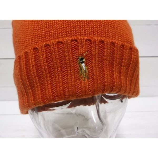 ニットキャップ ワンポイント ニット帽 オレンジ PR4-184 ニットキャップ ワンポイント ニット帽 オレンジ PR4-184