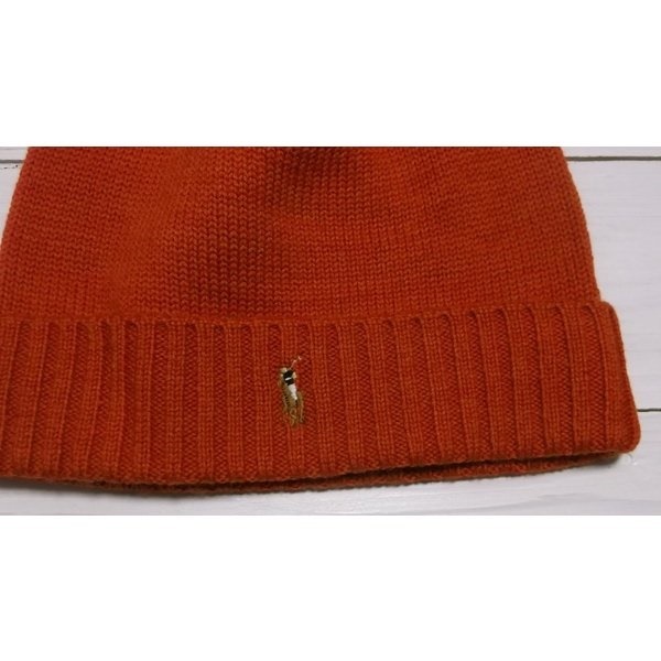 ニットキャップ ワンポイント ニット帽 オレンジ PR4-184 ニットキャップ ワンポイント ニット帽 オレンジ PR4-184